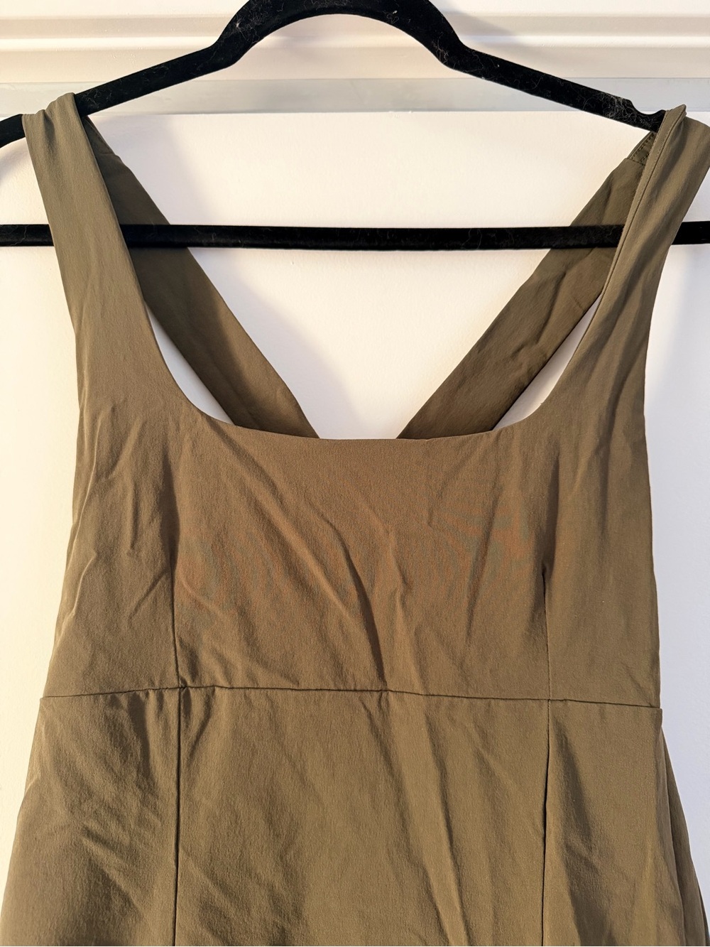 Outdoor Voices Olive Cross-Back Dress - Picture 5 of 10
